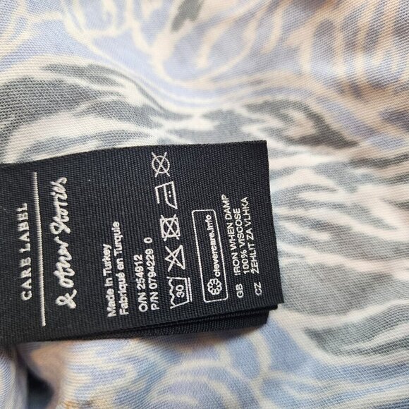 Paris Atelier And Other Stories size 2 twist knot dress abstract print - Picture 12 of 14